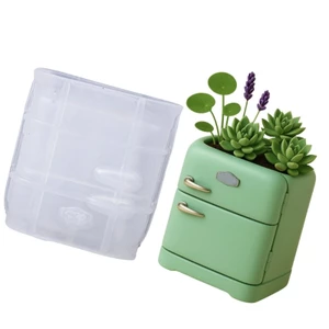 SA Thiết Kế Tủ Lạnh Silicon Thủ Công Khuôn Cho DIY Nhựa Trang Sức Tổ Chức Hoa Chậu Làm Dự Án Trang Trí Nhà Cửa