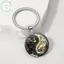 Móc khóa PUSKY Yin Yang Dragon - Mặt dây chuyền hợp kim thời trang và thiết kế rồng trắng, hoàn hảo cho túi xách, Bapas và quà tặng độc đáo VN