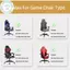 PUSKY Thời Trang Đơn Giản Tại Nhà Ghế Chơi Game Universalputer Gamepetitive Seat Barest Tay Vịn Đàn Hồi Xoay Ghế VN