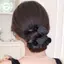 PUSKY - Tóc Bun Tự Nhiên Lông Nâu, Kẹp Tóc Phù Hợp cho Phụ Kiện Tóc