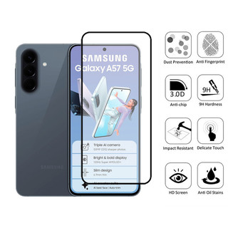 Kính cường lực bảo vệ màn hình 2 trong 1 Samsung A57 5G cho Samsung Galaxy A37 A07 A17 A56 A36 A35 A55 A16 A06 A05 A05s 4G 5G Phim bảo vệ kính + Phim ống kính máy ảnh
