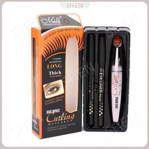 MenOW MenOW Dày Mascara + Bút Kẻ Mắt Dày Quạt Kéo Dài Bộ Trang Điểm 3 Mảnh M12002