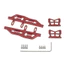 Nhôm Rock Thanh Trượt Bàn Đạp Bên Cho 1 / 24 RC Bánh Xích SCX24 90081 C10 Khung Xe Phụ Kiện