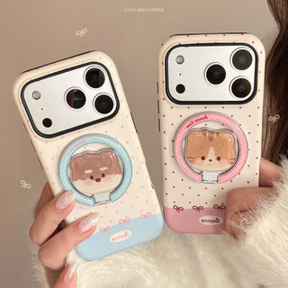 [Sheren] Ốp điện thoại chấm bi kem dễ thương Thích hợp cho i17 16 15 14 13 12 11 pro max Vỏ bảo vệ chống sốc