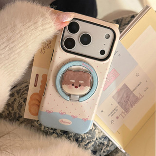 [Sheren] Ốp điện thoại chấm bi kem dễ thương Thích hợp cho i17 16 15 14 13 12 11 pro max Vỏ bảo vệ chống sốc