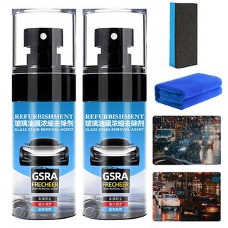 Windshield Oil Film Remover 60ml Car Windshield Cleaner 2X Automotive Stain Remover for Daily Use Degreaser haoyisvn
