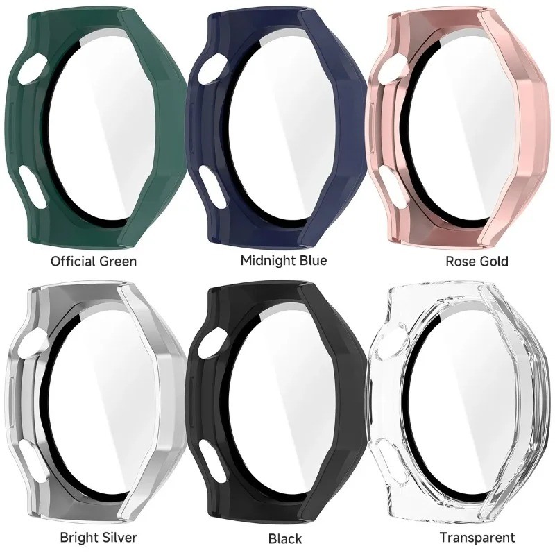 Ốp Bảo Vệ Có Màn Hình Kính Cường Lực Bảo Vệ 2 Trong 1 Cho Huawei Watch GT 6 Pro Ốp Lưng Cho Huawei Watch GT6Pro 46MM Vỏ Đồng Hồ Phụ Kiện