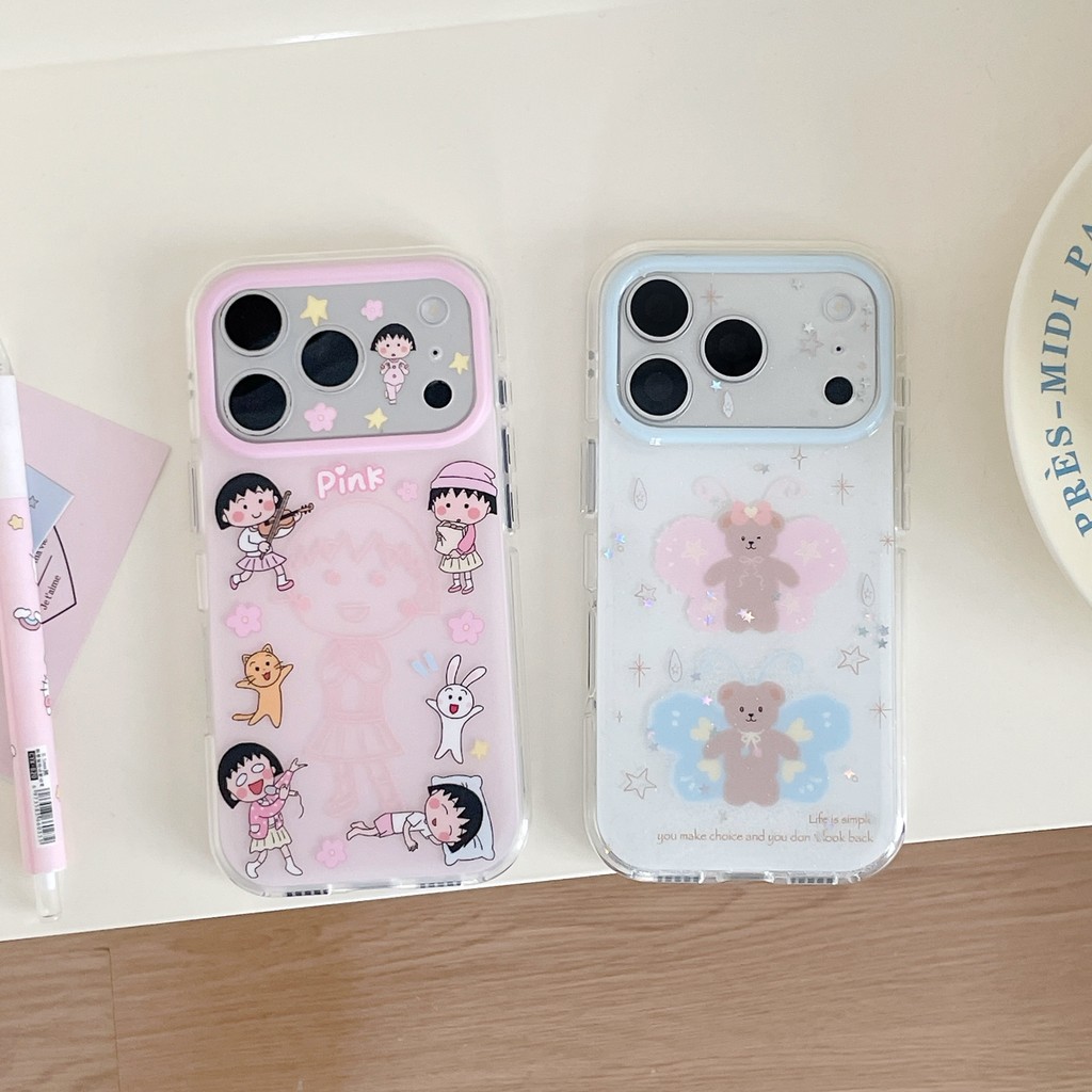 Ốp điện thoại búp bê nhỏ dễ thương cho iPhone 17 Pro Max 17 Air 16 Plus 15 Vỏ điện thoại chống rơi