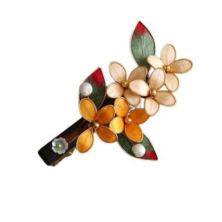 Cổ Điển Phong Cách Trung Hoa - Hàng thủ công bấm lụa nhung hoa kẹp tóc Trung Quốc cổ điển khí chất cao cấp búi tóc trang sức