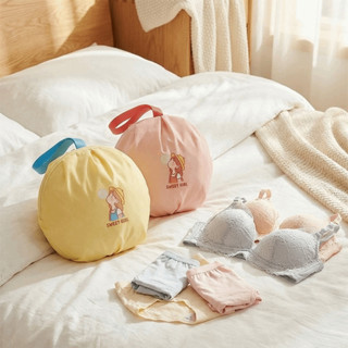 Túi đựng đồ lót SENRTY, Khối đóng gói đồ lót cầm tay bằng sợi Polyester, Gấp di động thoáng khí có dây kéo Túi lưu trữ áo ngực Phân loại quần áo