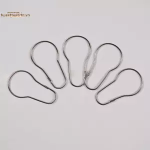 TRTR 10 / 20 Chiếc Rèm Mở Bầu Nhẫn Carabiner Móc Khóa Kẹp Cửa Sổ Rèm Móc Tắm Rèm Thanh Kẹp Phụ Kiện VN