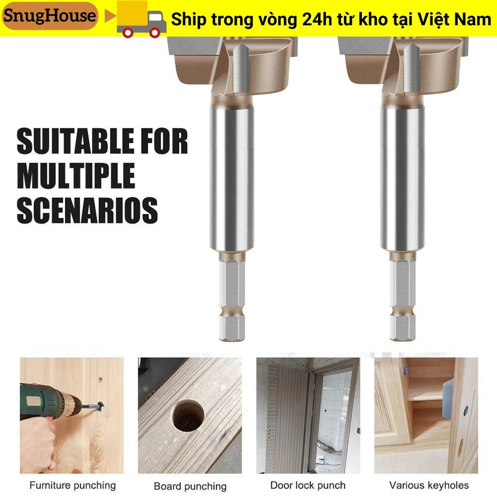 Mũi khoan bản lề SNUGHOUSE, Mũi khoan lưỡi đôi cacbua vonfram, Máy cắt cưa lỗ ba lỗ 10-25mm