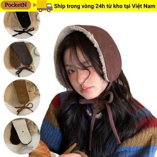 Bịt tai sang trọng POCKETN, Máy sưởi tai mềm ấm áp mùa đông, Nút tai lông cừu / Chamois Bảo vệ lạnh