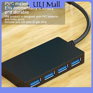 ULJ USB Hub USB 3.0 4 cổng Type C HUB Cáp dữ liệu tốc độ cao Bộ chuyển đổi Bộ chuyển đổi hỗ trợ Bộ chuyển đổi USB cắm và chạy đa hệ thống.