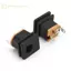 Ge 10 Cái 5.5X2.5MM Bộ Nguồn Đầu Nối Ổ Cắm -015 5.5 * 2.1mm Nữ Jack Vuông Bảng Điều Khiển Gắn Kết Nối n