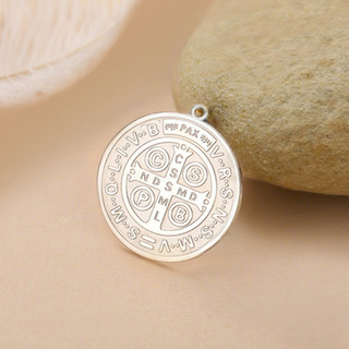 Saint Benedict Exorcist Cross - Huy Chương Mặt Dây Chuyền Thép Không Gỉ, Bùa Hộ Mệnh, Quà Tặng