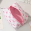 Túi trang điểm Quilted EBINLANDS, Hộp đựng mỹ phẩm nơ dung tích lớn, Túi xách vệ sinh đa chức năng di động dành cho nữ