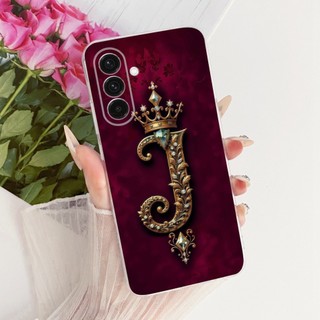 Dành Cho Samsung Galaxy A36 A26 5G Vương Miện Thời Trang Ban Đầu Chữ Cặp Đôi Ốp Lưng Điện Thoại Silicon Mềm TPU