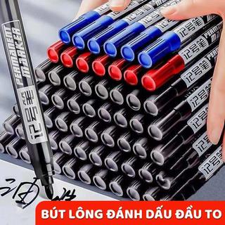 Bút lông dầu đen chuyên dụng viết mượt, mực rõ nét không phai, combo 50 chiếc phù hợp văn phòng và kho hàng