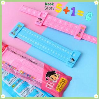[COD] Thước trừ NOOKSTORY, Thước phân giải toán học di động màu hồng / xanh, Chất lượng cao trong vòng 20 thước đo bổ sung trình diễn giảng dạy bằng nhựa Đồ dùng học tập