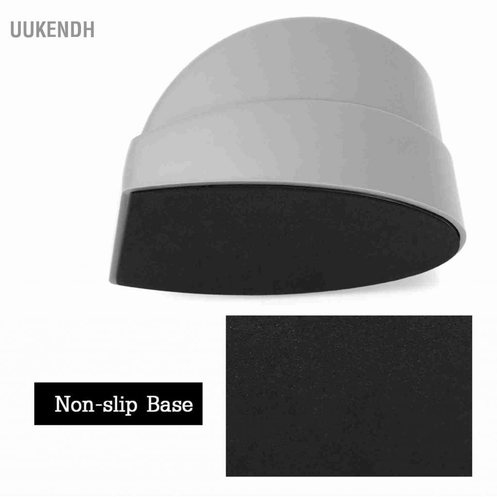 Uukendh 2 màu sắc Pháp Dip Nail Container Smile Line Maker Art Guide Dụng cụ làm móng tay (Xám)