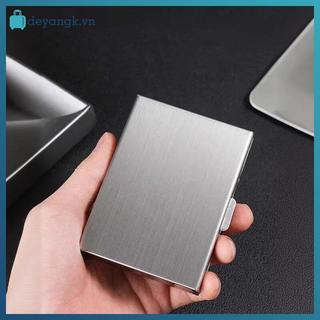 Deyangk hộp thép không gỉ 6/10 khe đựng giấy phép lái xe, thẻ tín dụng, chống trộm, bàn chải, túi đựng kim loại VN