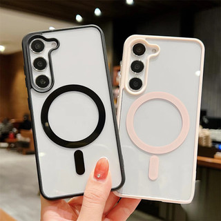 Ốp Lưng Từ Tính Cho SamsungA55 A06 A16 A56 A54 A15 A25 A 26 S22 S25Ultra Ốp Lưng Acrylic Cứng