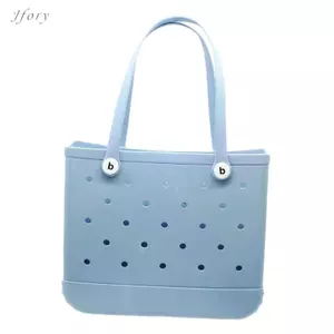 Túi Tote đi biển Jfory thoáng khí có lỗ Túi đi biển để mua sắm ngoài trời Du lịch