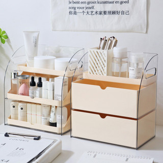 Hộp đựng mỹ phẩm Acrylic - Dụng cụ sắp xếp để bàn chống bụi cho Son môi chăm sóc da