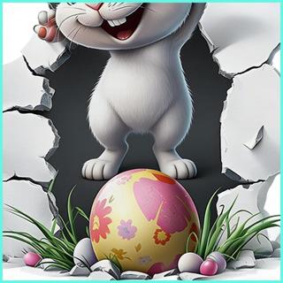 Phục Sinh Cửa Sổ Clings 3D Hiệu Ứng Hình Ảnh Thỏ Đề Can Cửa Phục Sinh Dán Cho Gương Cửa Phòng Tắm Nhà Bếp antirtvn