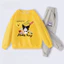 Bộ áo Hoodie thường ngày Kuromi Girls Sweatpants phong cách hoạt hình dễ thương Trang phục trẻ em thoải mái để mặc hàng ngày