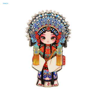 Thai| Opera Vai Nam Châm Bắc Kinh Opera Gỗ Tủ Lạnh Nam Châm Phong Cách Trung Hoa Tủ Lạnh Trang Trí Nhà Bếp Nghệ Thuật Lưu Niệm Quà Tặng