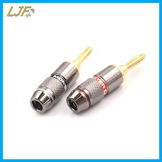 LJF 4 Chiếc Mạ Vàng BFA 4 Mm Chuối Cắm Nam Loa Kết Nối Adapter VN