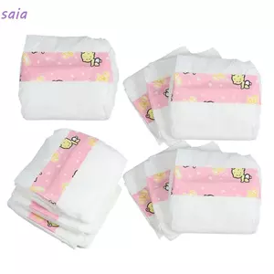SAIA 10 Chiếc Tã Nhà Chơi, Tã Mini Nhà Búp Bê Tã Cho Bé Phụ Kiện Cho Bé, Búp Bê Chất Lượng Cao Mô Phỏng Trang Trí Giả Vờ Quần Áo Đồ Chơi Trẻ Em