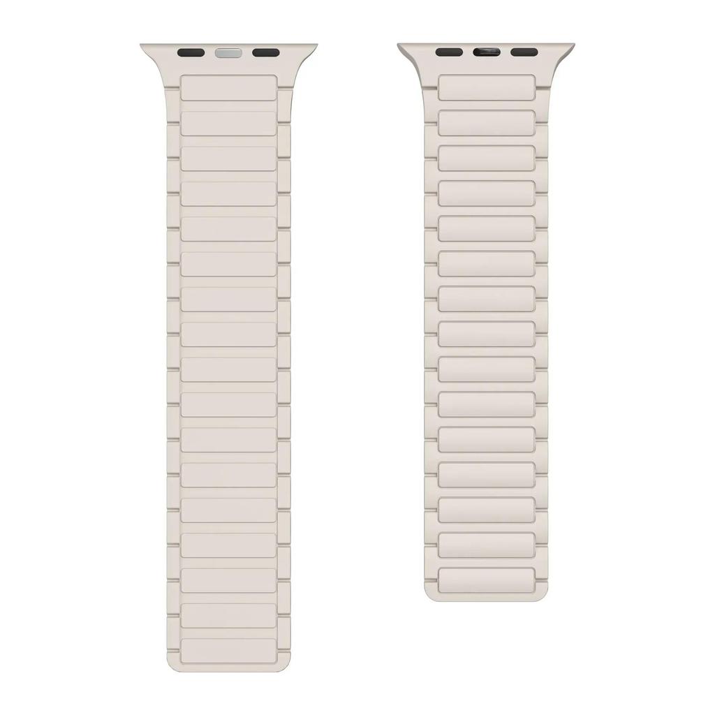 Dây đeo silicon từ tính tương thích cho Apple Watch Series11 / 10 46mm 42mm Ultra3 / 2 / 1 49mm 9 8 7 6 5 SE 45mm 44mm 38 40 41mm
