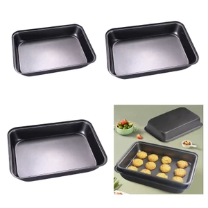 Sẽ Đa Năng Chống Dính Thép Carbon Nướng Chảo Hình Chữ Nhật Sâu Nướng Tấm Cho Lò Nướng Bếp Dụng Cụ Nấu Ăn Thiết Yếu