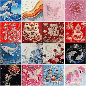 Tranh ngọc trai DIY handmade giáo dục trẻ em đồ trang trí sáng tạo vật liệu tranh trang trí quà tặng cho mọi người dán phổ biến