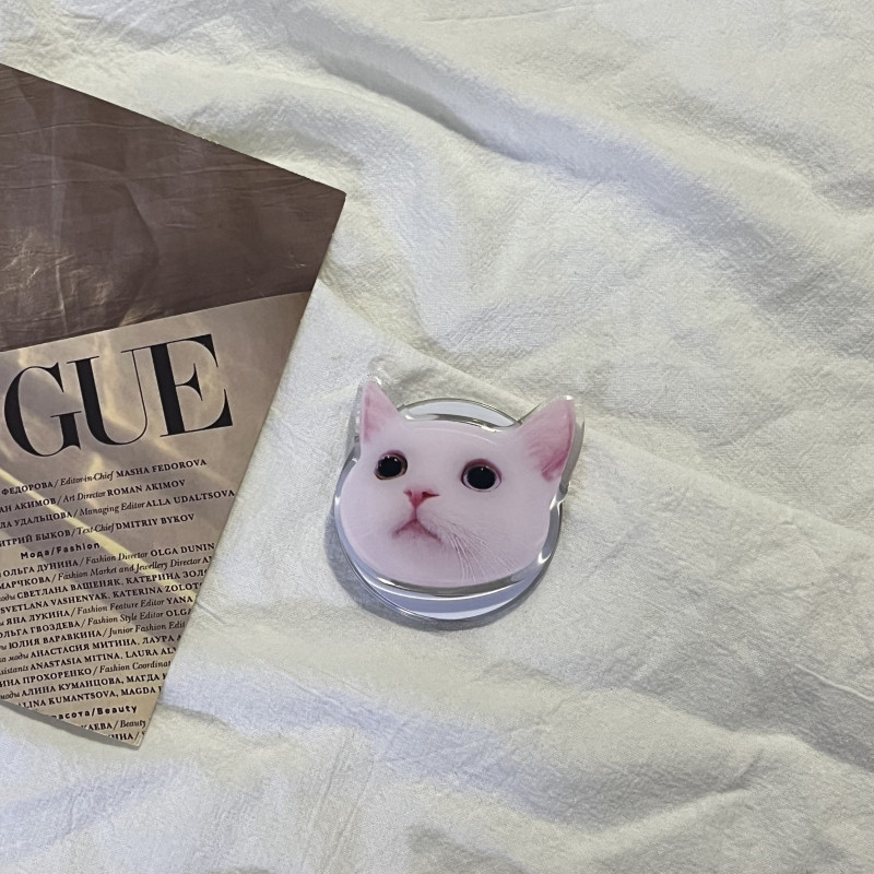 Korean Cute Cartoon Cat For Magsafe Magnetic Phone Griptok Stand For Magsafe Braceket Stand Support Ring Grip Tok