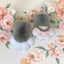 ESSENCEH 1 Găng Tay Cosplay Mèo, Găng Tay Móng Vuốt Mèo Sang Trọng Hoạt Hình, Làm Dày Squeaking Động Vật Cosplay Găng Tay Đạo Cụ