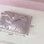 Ví Quilted OLVIDO, Chất liệu Cotton Thiết kế nơ Túi lưu trữ Mini, Chống bụi 2 lớp Kích thước di động Túi đựng thẻ dây kéo nhỏ Tai nghe Bluetooth