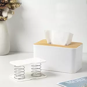 NS Sáng Tạo Giá Đỡ Lò Xo Hộp Khăn Giấy Tự Động Nâng Lò Xo Tải Khăn Giấy Hộp Mùa Xuân Braet Xe Khăn Giấy Hộp Mùa Xuân NS