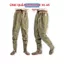 Ủng quần lội nước màu nâu size 36-44, ủng quần nâu, ủng câu cá, ủng đi mưa