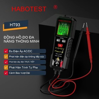 Đồng Hồ Vạn Năng HT93 Kỹ Thuật Số TRMS 2000 Đếm Đo Điện Áp AC/DC NCV Kiểm Tra Dây Dẫn