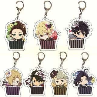 Anime Moriarty The Patriot Keychain Cartoon Figure William James Pendant Car Key Chain Cosplay Bag Accessories Jewelry