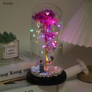 [Firefly] Vỏ thủy tinh hoa vĩnh cửu Hoa hồng Quà tặng ngày lễ tình nhân Đèn Led Đồ trang trí Giáng sinh [VN]