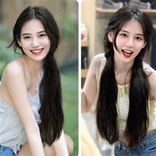 Micro Cuộn Tóc Giả Đuôi Ngựa Dây Tóc Kiểu Trung Quốc Mới Nhẹ Nhàng Thời Trang Tóc Giả Tổng Hợp(giao Hàng Địa Phương)