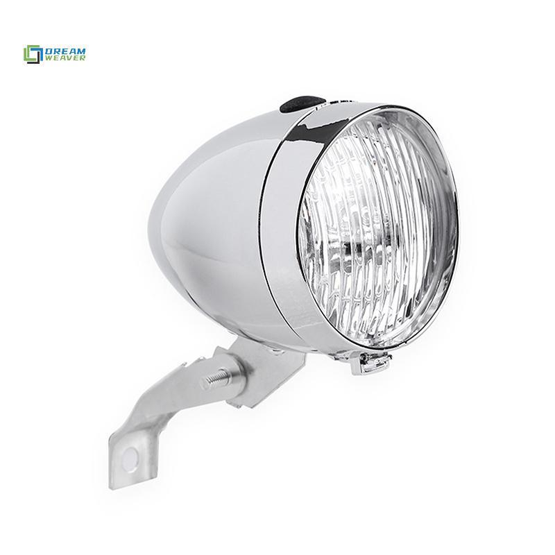 Đèn pha cổ điển cho xe đạp - Vỏ ABS, 3 đèn LED - Thích hợp đi đêm