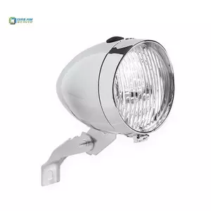 Đèn pha cổ điển cho xe đạp - Vỏ ABS, 3 đèn LED - Thích hợp đi đêm