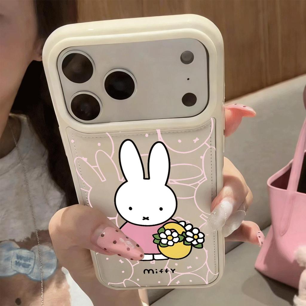 Tham ăn Mifi cho iPhone 17Pro trường hợp điện thoại 15plus Nhật Bản Hàn Quốc 1312pro cá tính 11 lỗ lớn