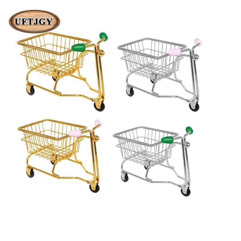 Xe đẩy mua sắm Mini Đồ chơi nhà vui nhộn Văn phòng phẩm Đa năng Chơi giả vờ